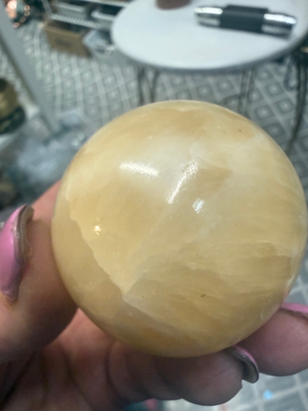 Yellow Calcite Sphere